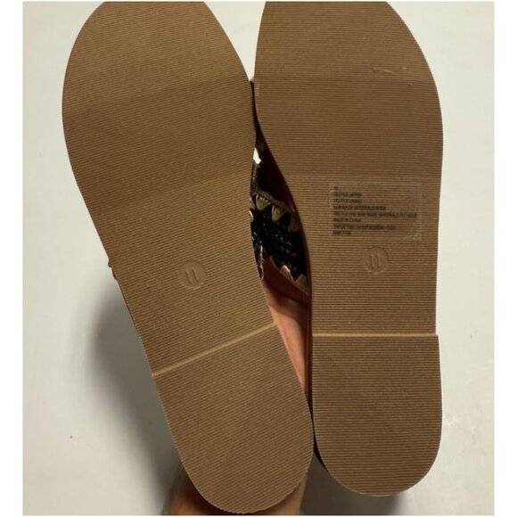 Universal Thread Womens Esmeralda Slide Sandals Tan Comfortable Sz 11 - Picture 4 of 5